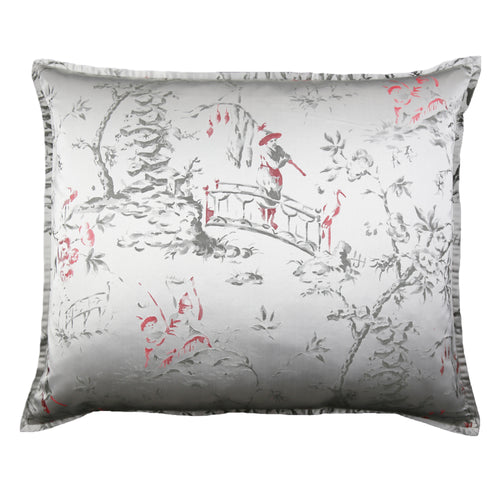 Product with title Chinoiserie Pillow - PWCN3025-SIL