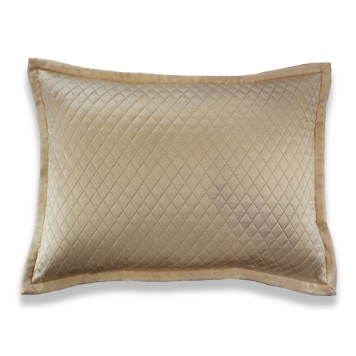 Product with title Charmeuse Quilted Sham - SHCQE-SAN