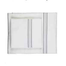 Product with title Hem-Stripe-Sheet-Set - YSETSSCSCK-WHI-GRY
